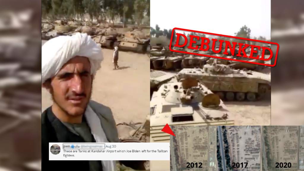 American ‘war loot’ seized by the Taliban? They’re actually old Soviet tanks