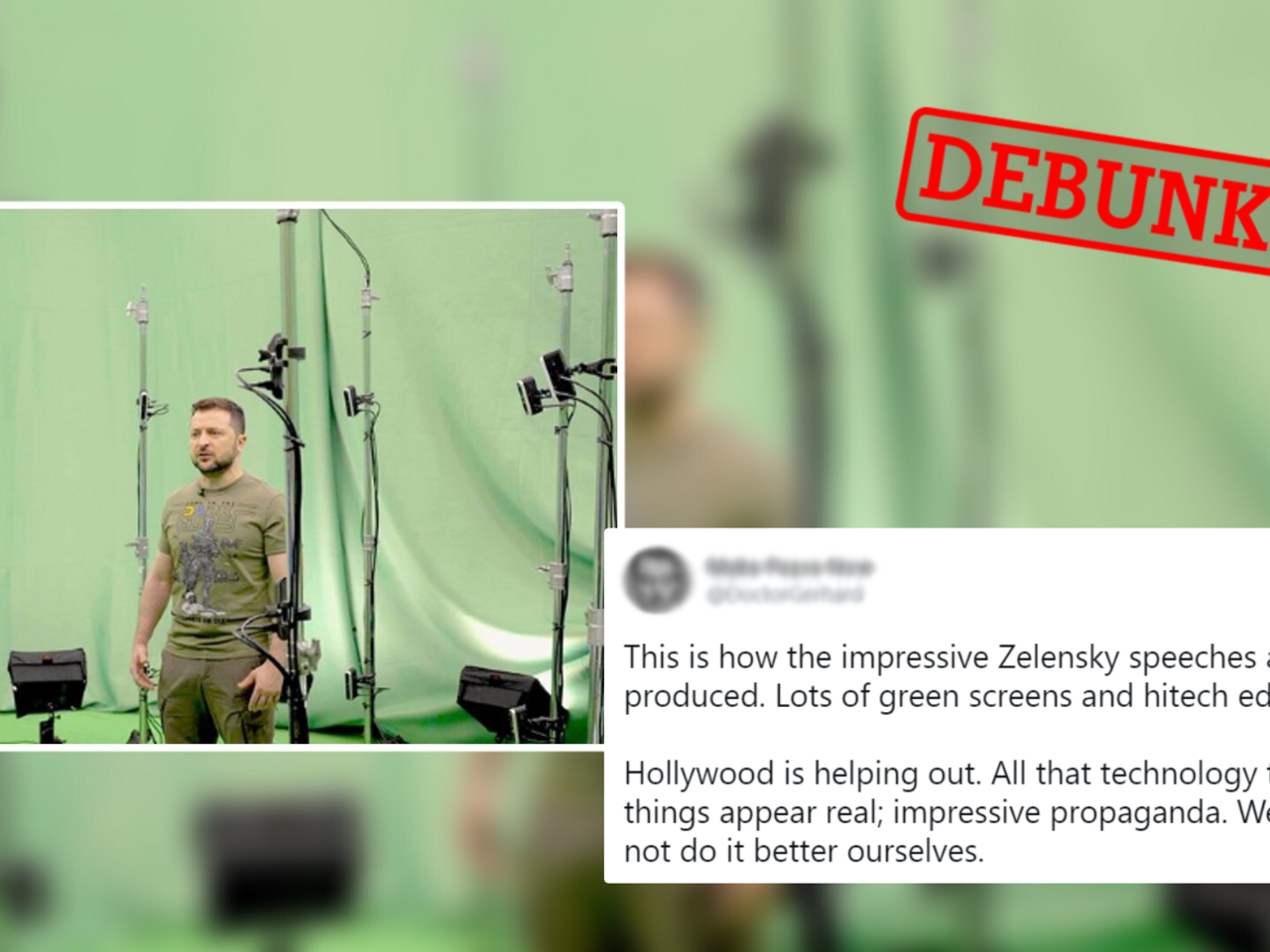 Zelensky is filming his videos