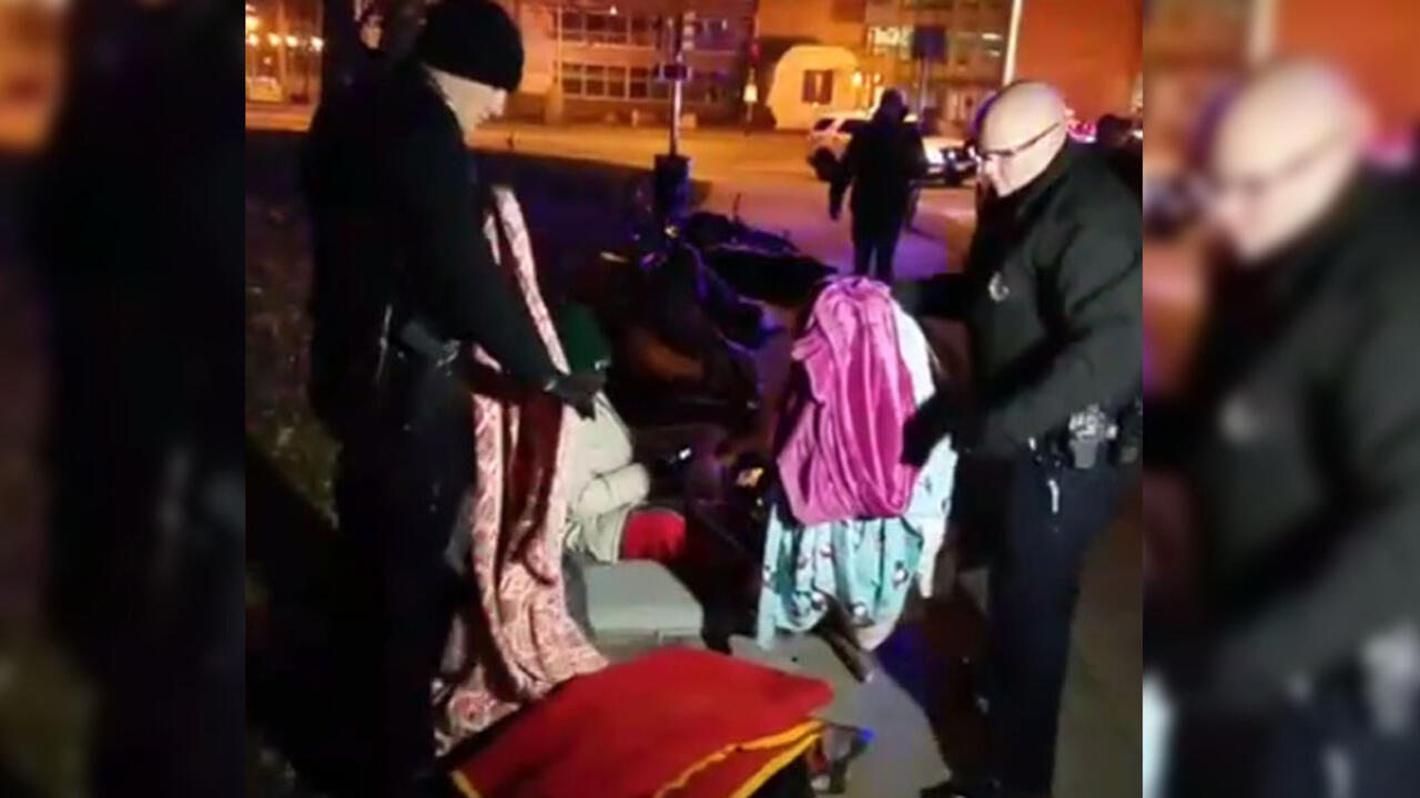Police take blankets from Denver homeless after urban camping ban